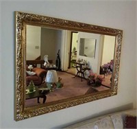 Lovely gold guilded mirror approx 55 inches x 36