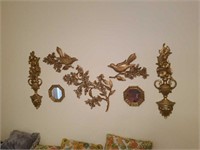 Bronze colored Wall decor and mirrors