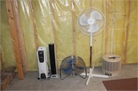 Fans and heater