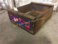 vintage Blossom Farms wooden cherry crate