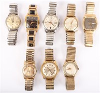 MIXED LOT OF 8 MEN'S WRISTWATCHES