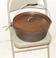 12 qt Cast Iron Pot Dutch Oven with Frying Basket