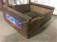 OG Packing Co old wooden cherry fruit crate