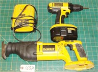 Dewalt 18v Cordless Reciprocating Saw & Drill