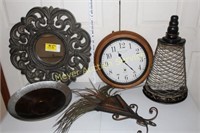 Decor-Large Bowl, Clock, Mirror, Etc.