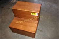 Wooden Step with Storage