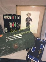 GI Joe wooden Army box & vintage photo