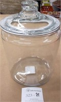 Anchor Hocking 1 Gal Clear Covered Cookie Jar