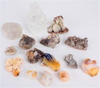 Lot Minerals Crystals Quartz Agate Rock Collection