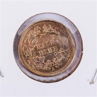 Coin 1872-S Half Dime Graded as MS65
