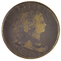 1801 3 Errors Reverse Large Cent.