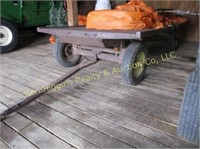 Older steel bed 6.8' x 13.7' flatbed wagon