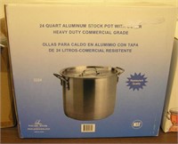 New 24 Quart Aluminum Stock Pot