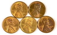 5 Piece Early Lincoln Cent Group.