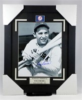 Yogi Berra Autographed HOF Framed Photo