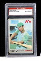 1970 Topps Reggie Jackson Baseball Card (Graded)
