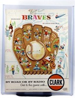 1957 Milwaukee Braves Official Scorecard