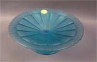 Fenton #643 ftd. Flared Plate – Celeste Blue