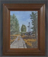 East Texas Woodland Fire Tower Print