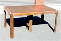 Vintage Dining Table w Waterfall Edging