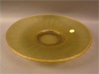 11 5/8” N’wood #631 Optic Rays Plate w/ Gold Trim