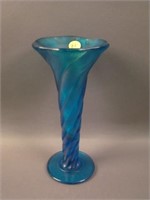9” Tall N’wood Twist Flared ftd. Vase – Blue (rare