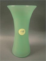 6” Tall U.S. Glass Flared Vase – Jade Green
