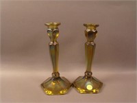 Pair N’wood #695 Colonial 6-sided Candlesticks –