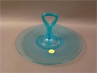 Fenton Center Handled Tray – Blue