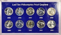 1955-64 Proof Washington Quarters.