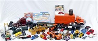 Large Lot of Toy Cars Trucks Tractors