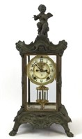 Antique Ansonia Bronze Clock, Early 1900's