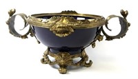 Gilt Bronze & Porcelain Enameled Centerpiece Bowl