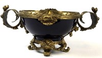Gilt Bronze & Porcelain Enameled Centerpiece Bowl