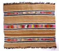 Navajo Mohair Hand Woven Crystal Pattern Rug