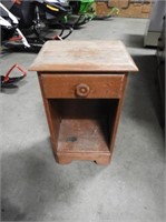 Solid Wood Bedside Table with Drawer