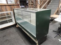 Display Case, Heavy Plate Glass, Wood /Steel Frame