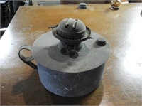 Antique Tin Double Burner Oil Lamp