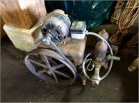 Antique Pump with Electric Motor Adaption