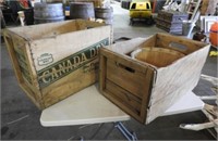 Pair of Canada Dry Wood Crates