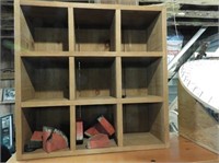 Wood Shelf Unit, 31" x 31" x 11"
