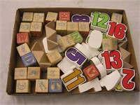 Wood Number & Letter Blocks