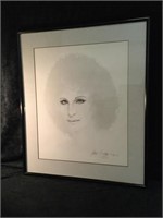Signed Print of Barbara Streisand