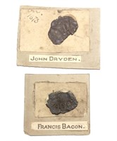 Wax Seals of John Dryden & Francis Bacon