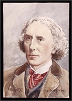 [Henry Irving]  Watercolor Painting