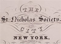 [New York City;  St. Nicholas Society, Broadside]