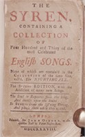 [Ballads, Lyrics] Celebrated English Songs, 1738