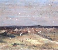 [Oil Painting on Board]  View of Jerusalem, 1868
