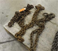 (3) Chains, Approx 1/2"x16FT, 1/2"x7FT & 1/2"x8FT