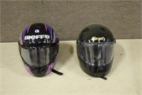 (2) Snowmobile Helmets
